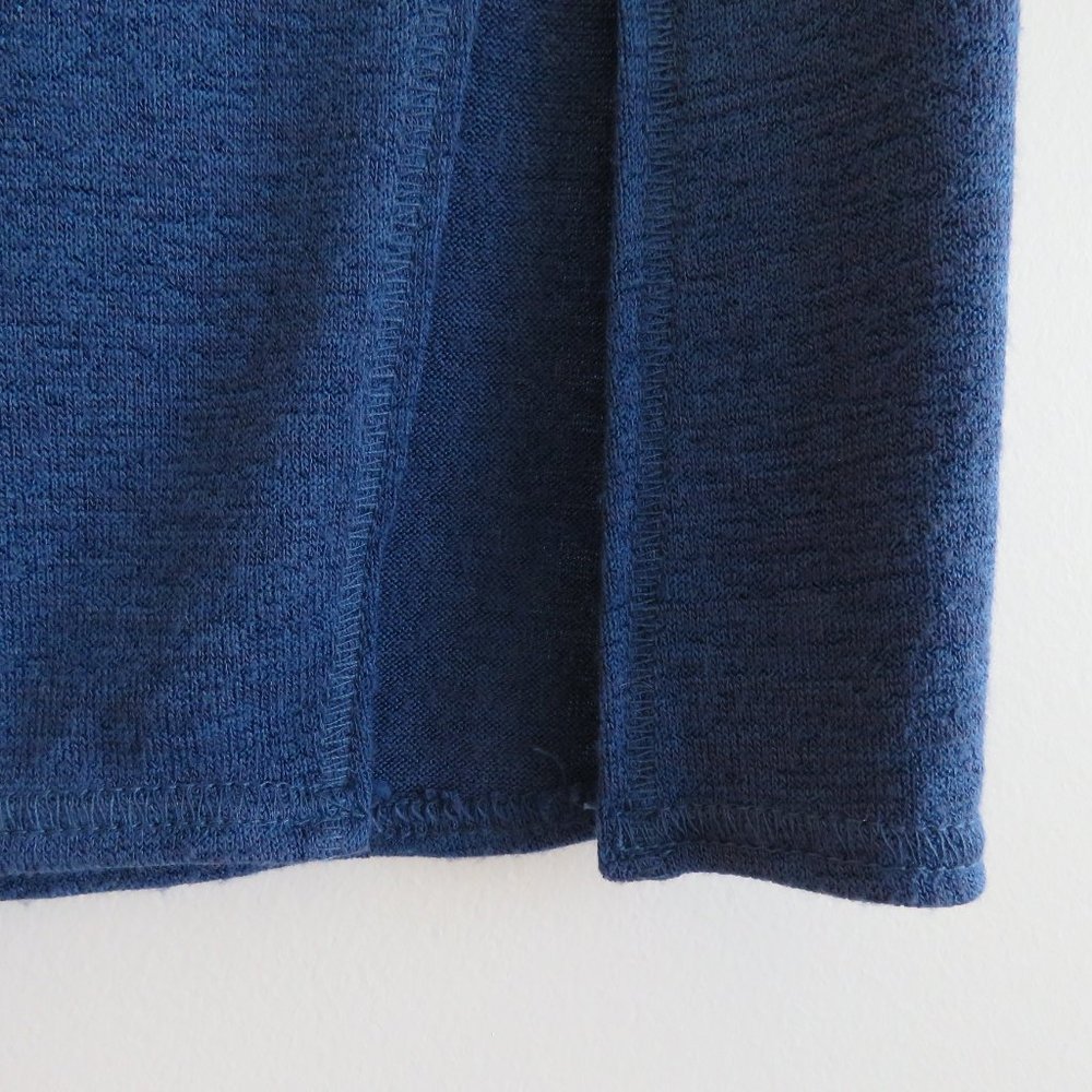 Aritzia Navy Midi Skirt with Side Slit - Picture 5 of 11